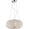 Ideal Lux - Krištáľový luster PASHA 10xE14/40W/230V pr. 55 cm lesklý chróm